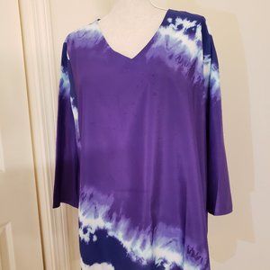 Chico's V-Neck Silky Tunic top size 3